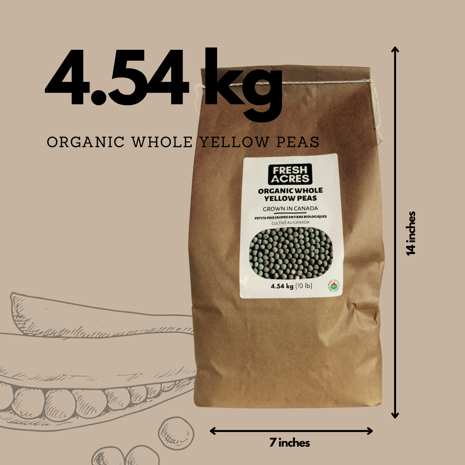 Fresh Acres Organic Yellow Peas