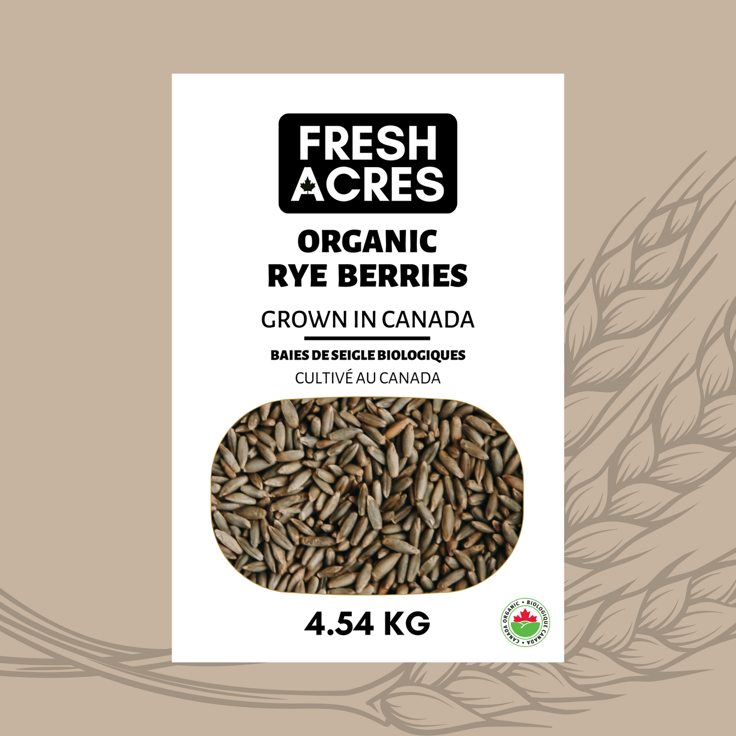 Grown in Ontario Organic Rye Berries