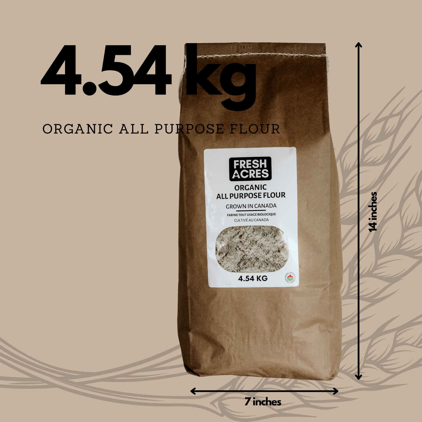 Organic All Purpose Flour Canadian Grown Fresh Acres