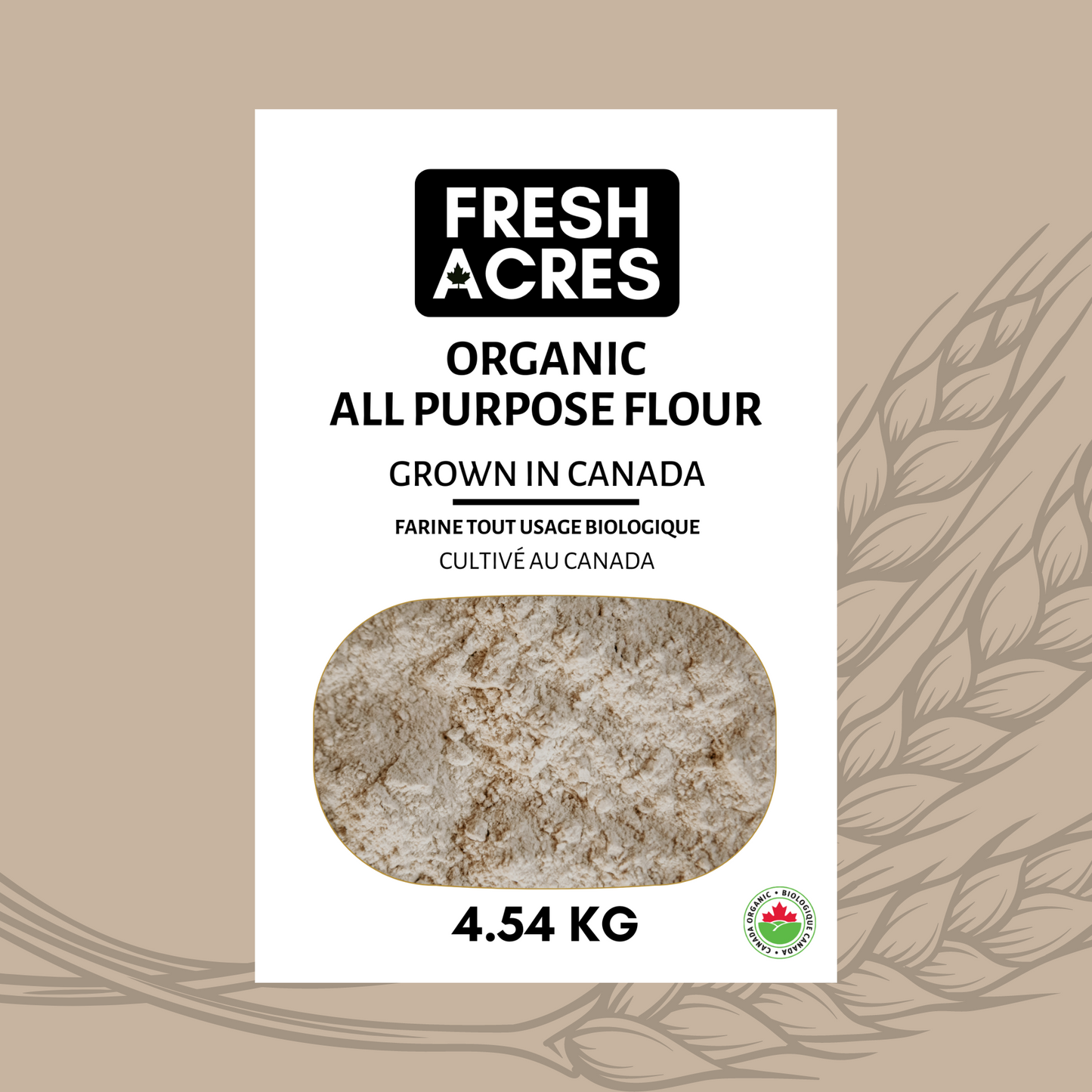 Organic All Purpose Flour Canadian Grown Fresh Acres