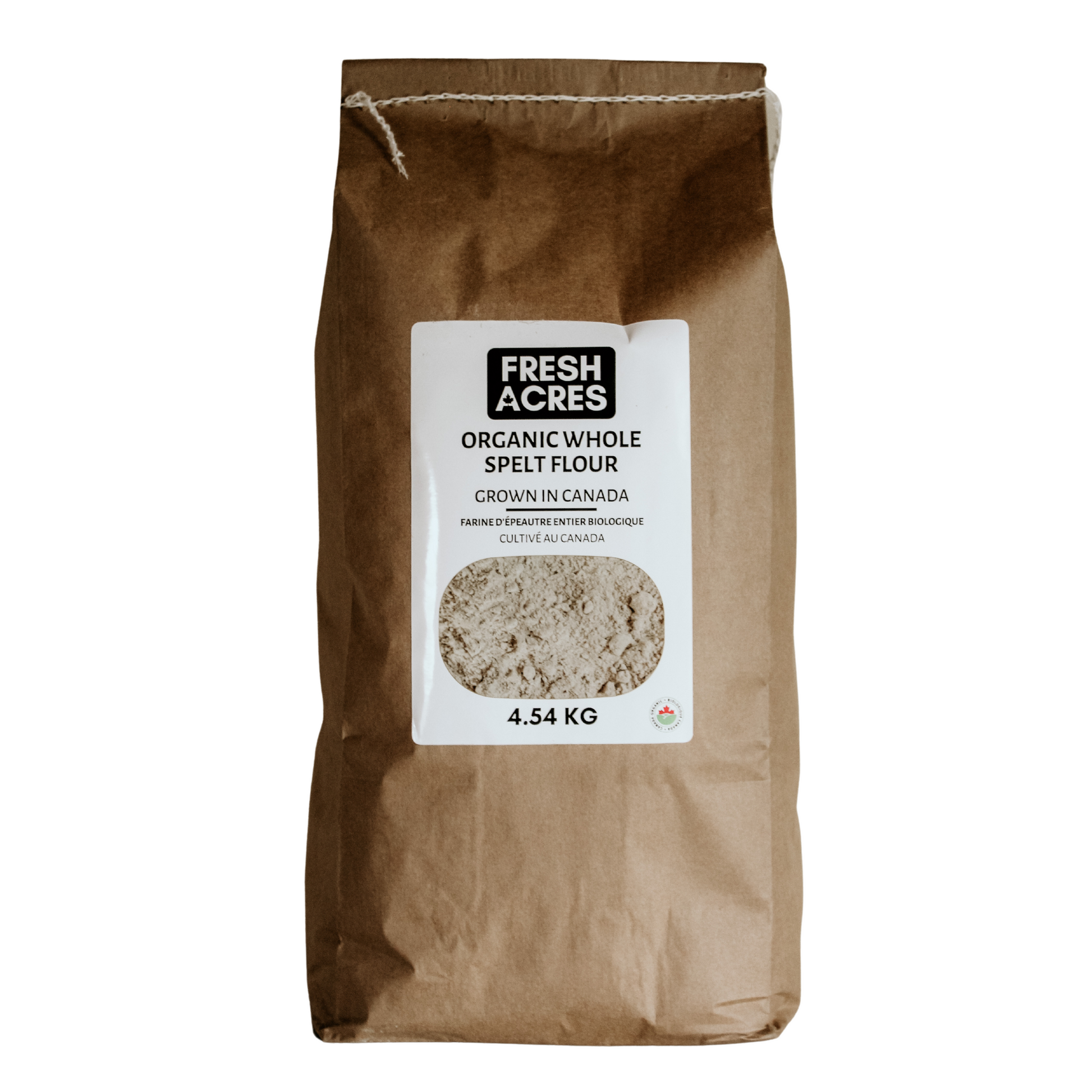 Organic Whole Spelt Flour Canadian Grown Fresh Acres