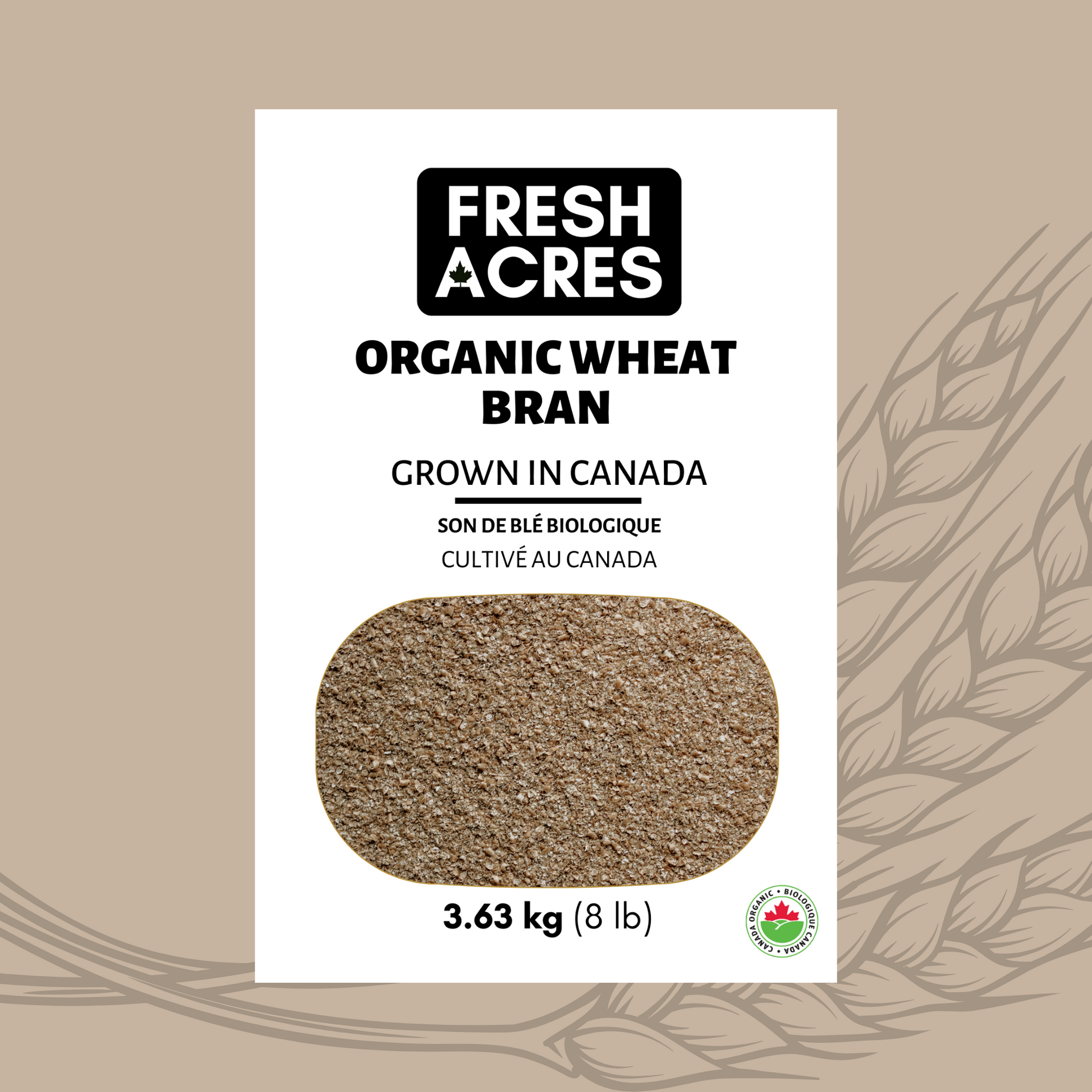 Organic Wheat Bran Fresh Acres