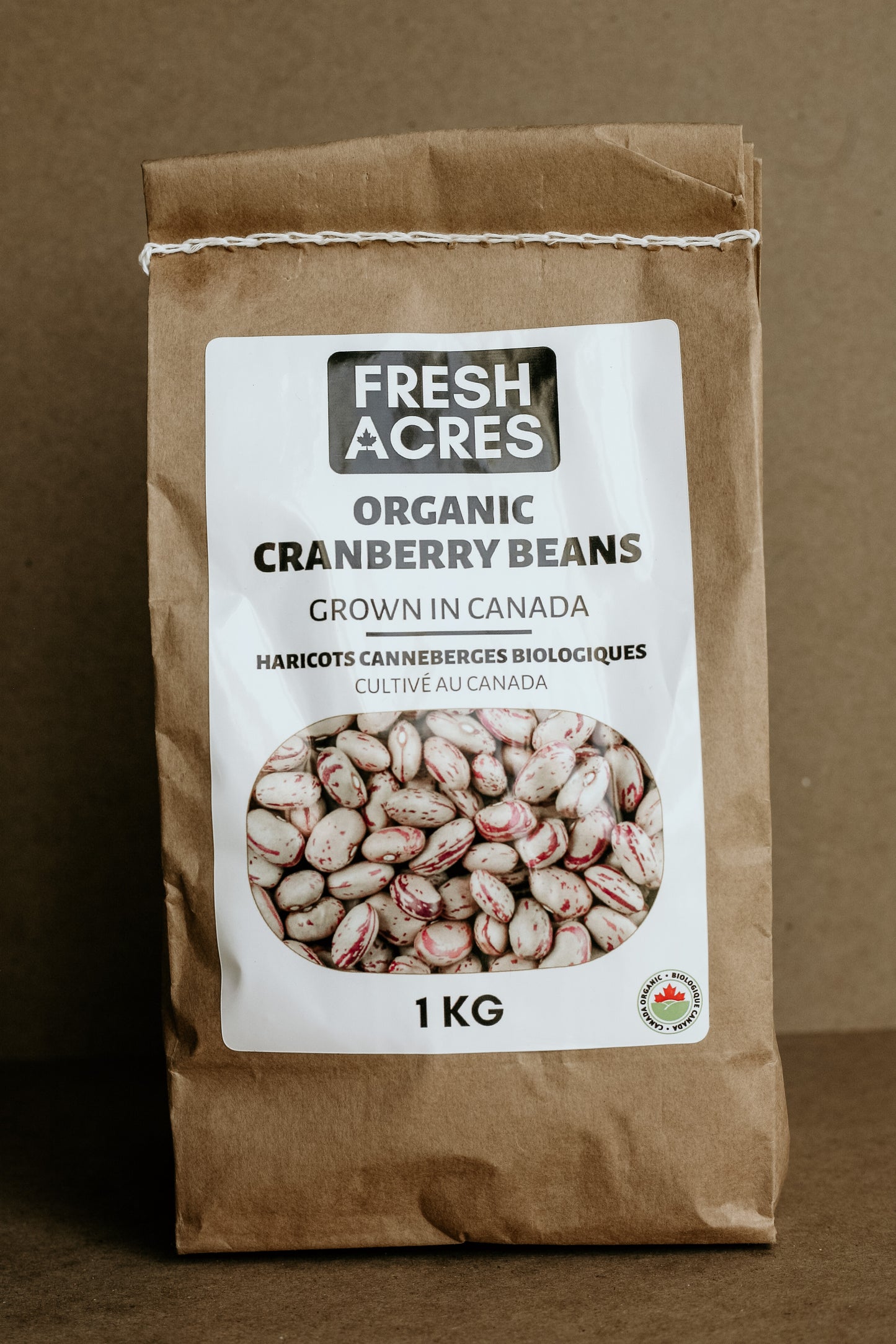 Grown in Ontario Organic Cranberry Beans