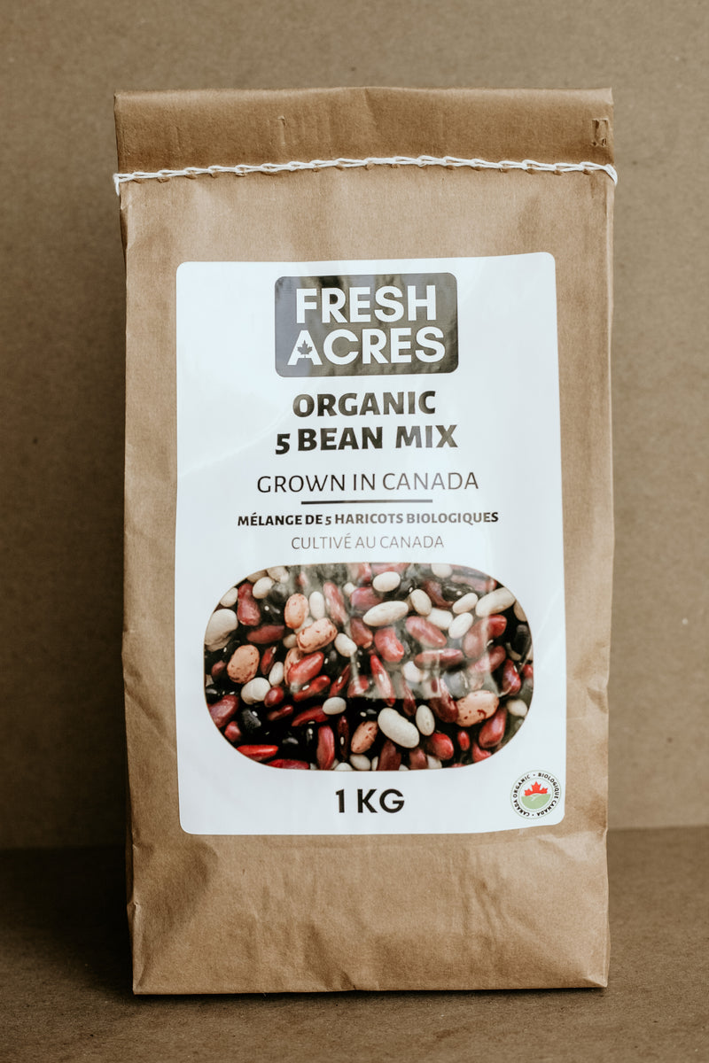 Organic 5 Bean Mix Fresh Acres