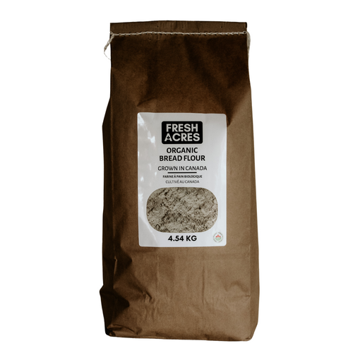 Organic Bread Flour Canadian Grown Fresh Acres Hard Red Spring Wheat