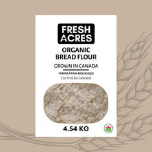 Organic Bread Flour Canadian Grown Fresh Acres Hard Red Spring Wheat