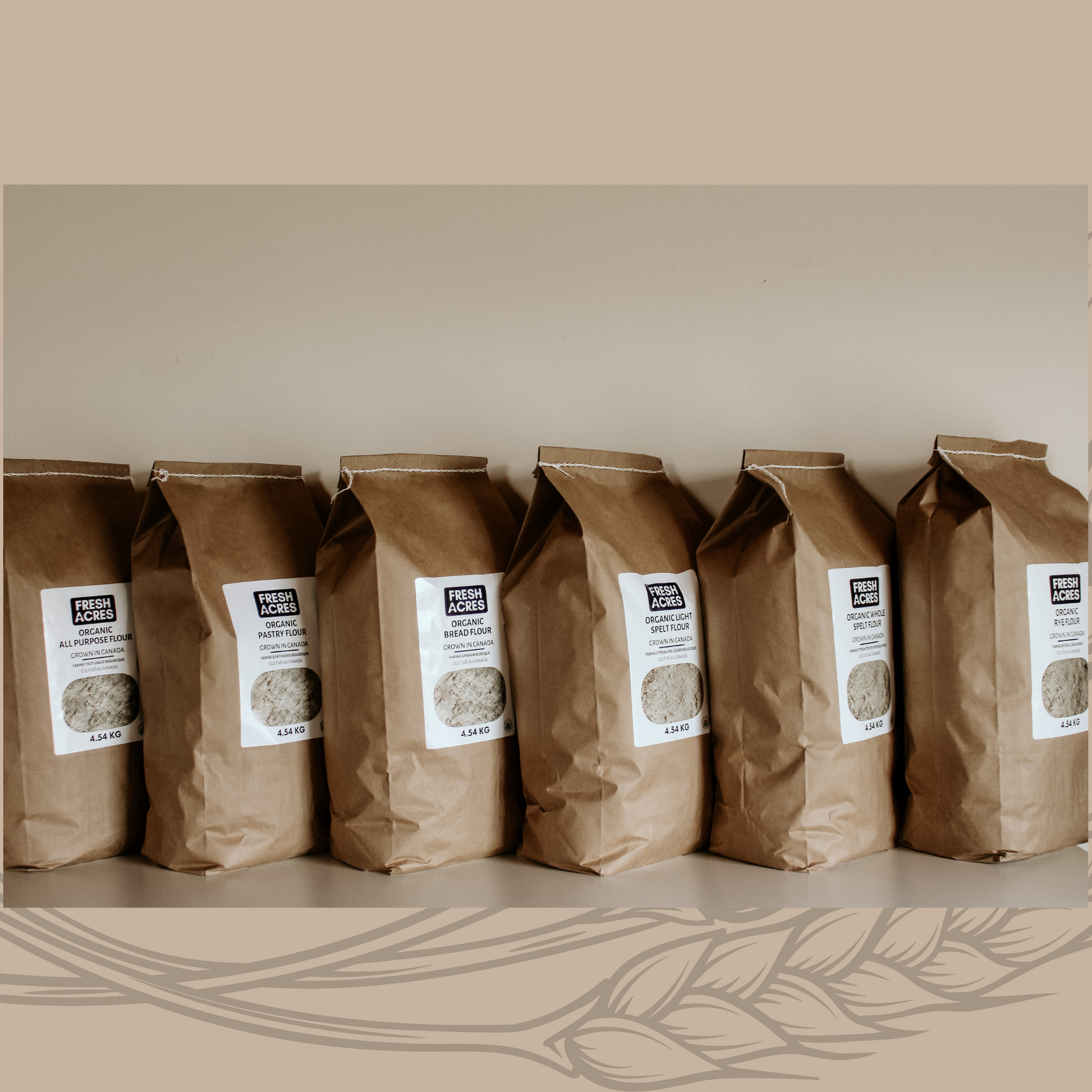 Organic Rye Flour Canadian Grown Fresh Acres