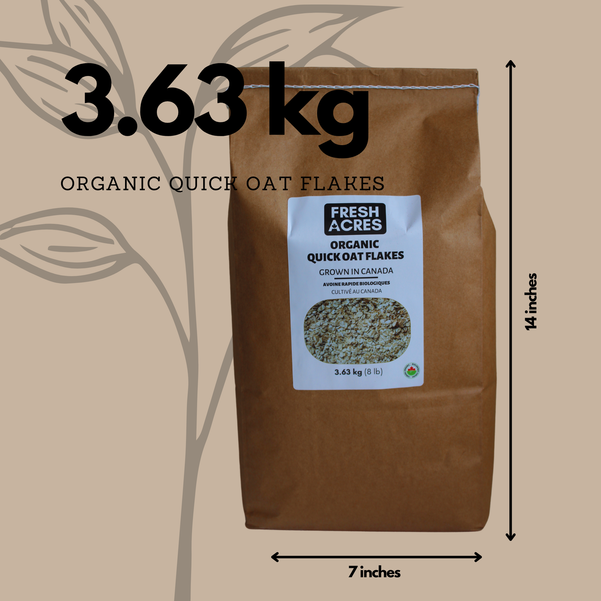 Organic Quick Oat Flakes Fresh Acres 