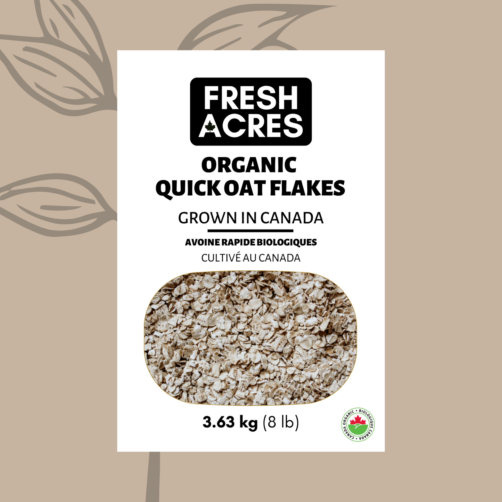 Organic Quick Oat Flakes Fresh Acres 