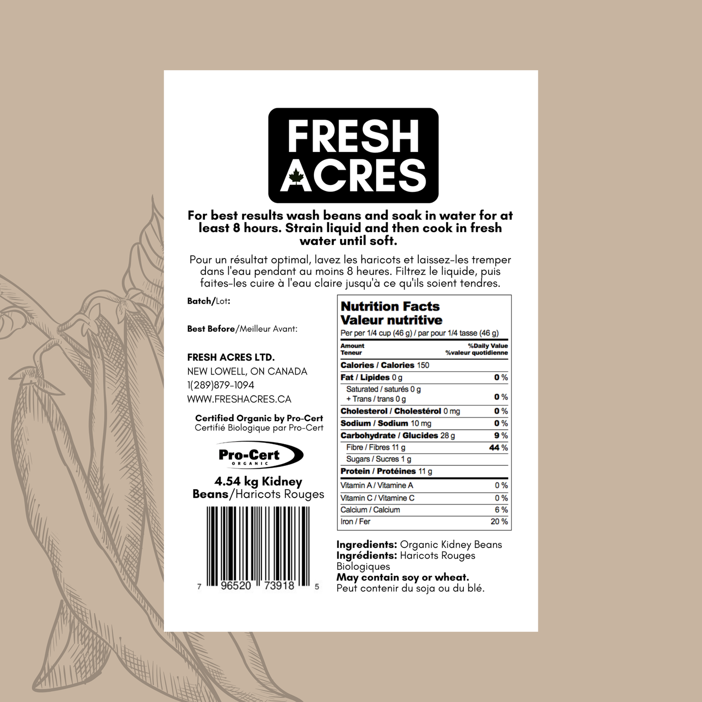 Organic Red Kidney Beans